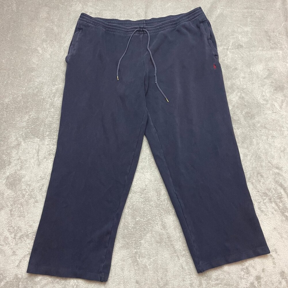 Polo Ralph Lauren Pants Mens 3XB Navy Fleece Jogger Sweatpants Pony